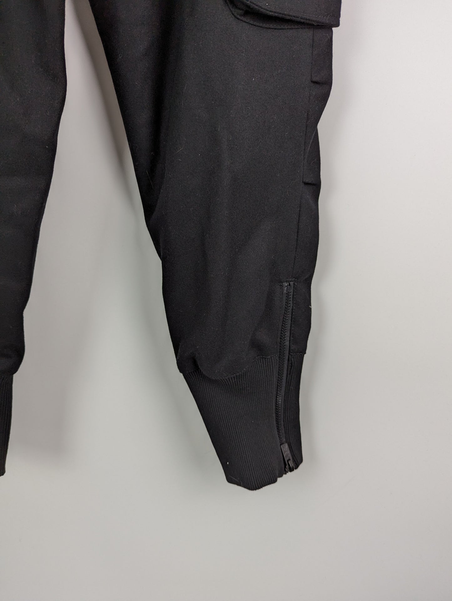 Emporio Armani Re-A Recycled Harem Fleece Cargo Pants Mens - Black