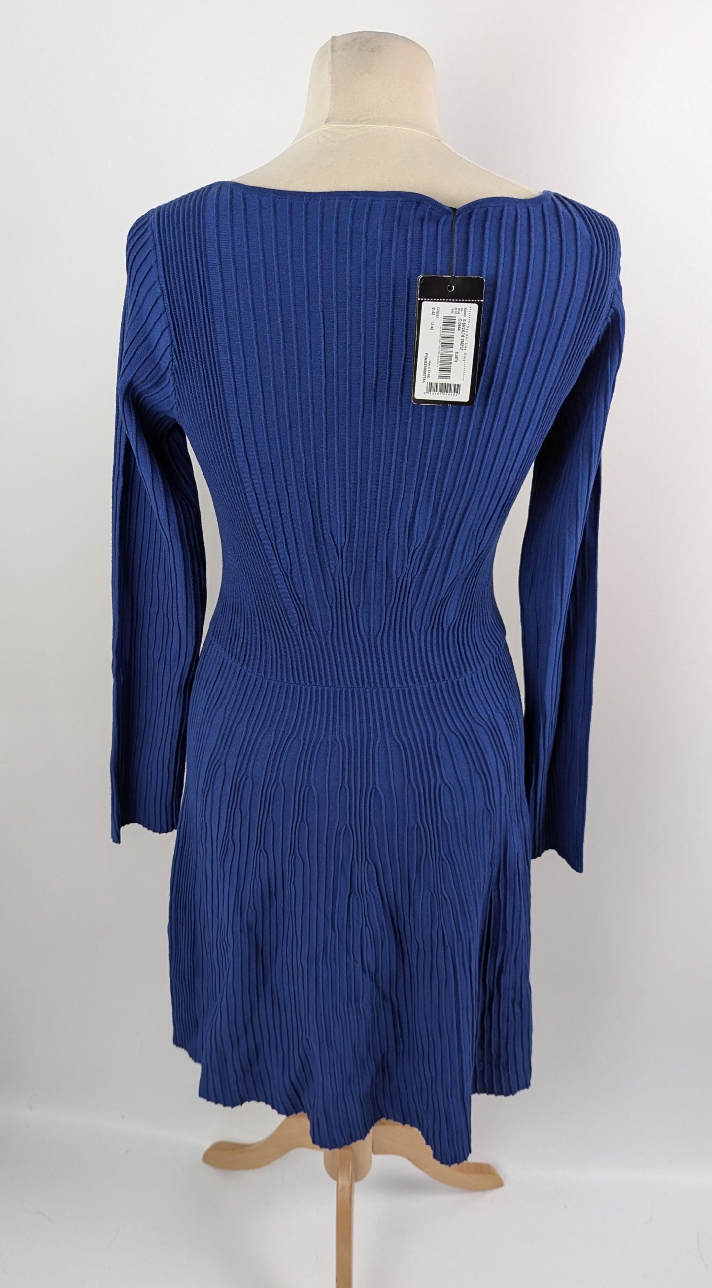 ARMANI EXCHANGE Knitted Fit & Flare Dress - Blue