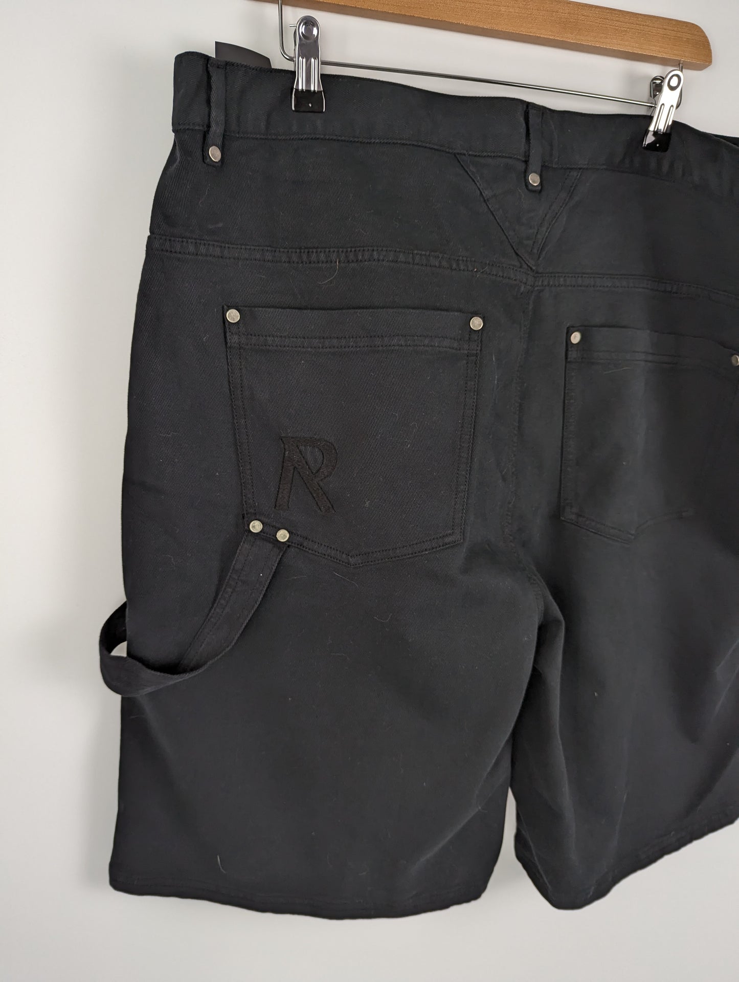 Represent Mens Utility Denim Shorts - Black