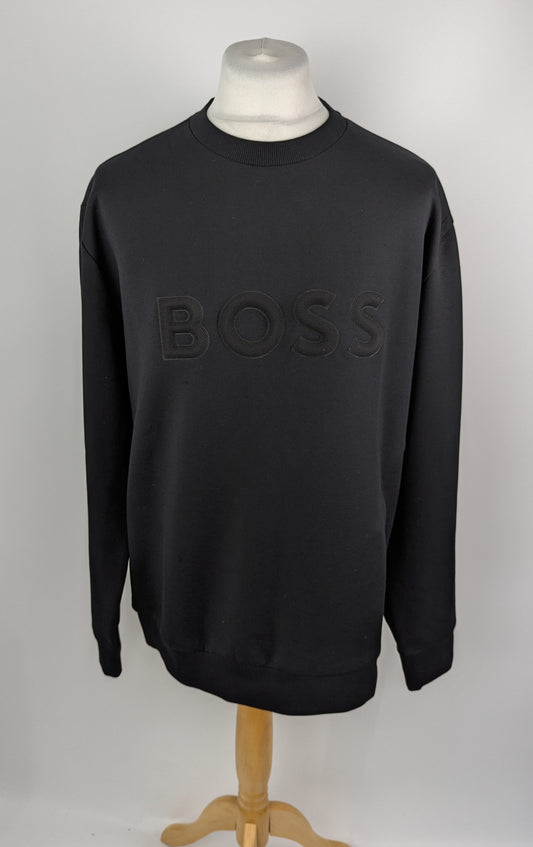 BOSS 3D-moulded logo sweatshirt - Black