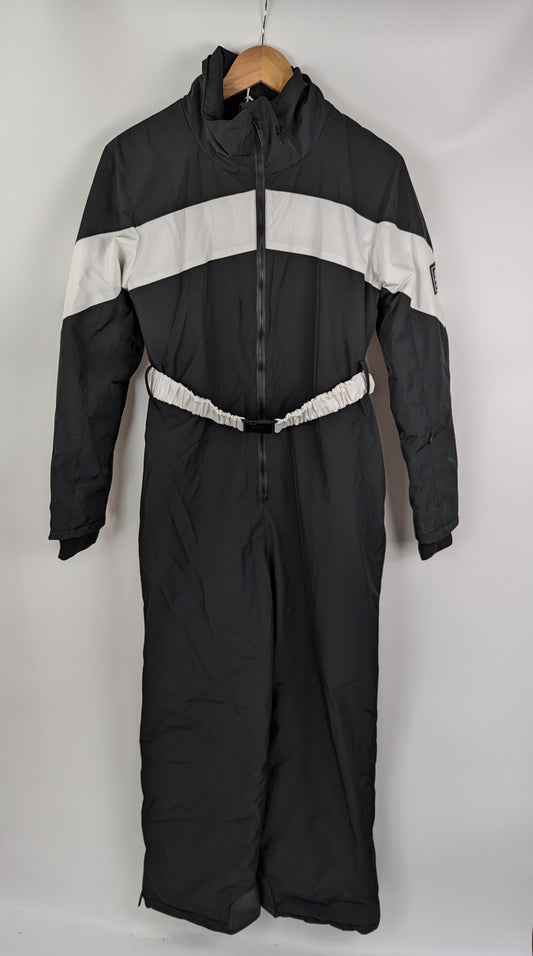 Jack Wills Womens Stripe Ski Suit - Black / White