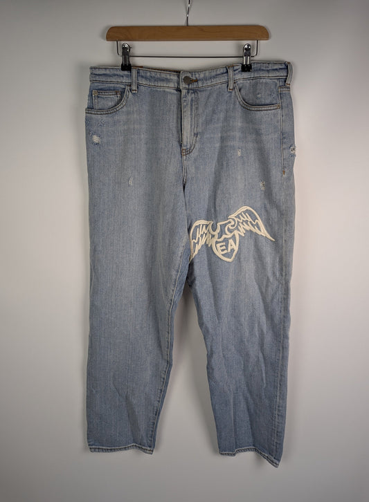 Emporio Armani Logo womens Jeans - Blue