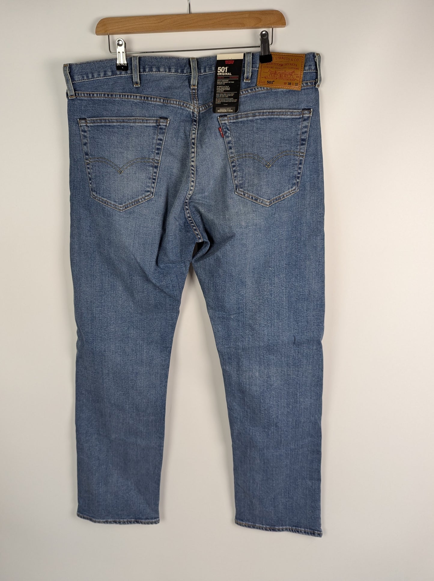 Levis 501® Mens  Original Straight Jeans - Blue