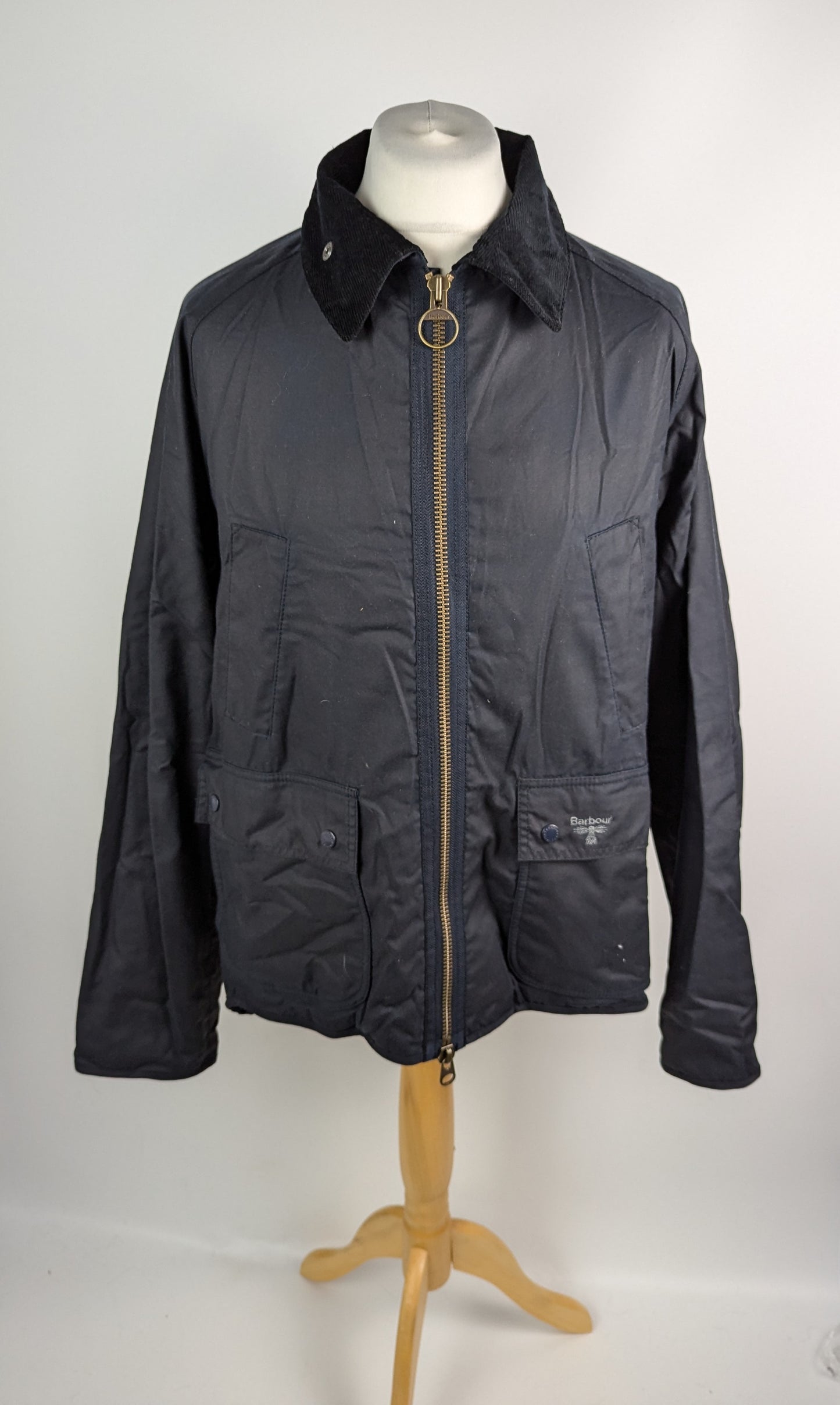 Barbour Beacon Mens Bedale Waxed - Navy Blue