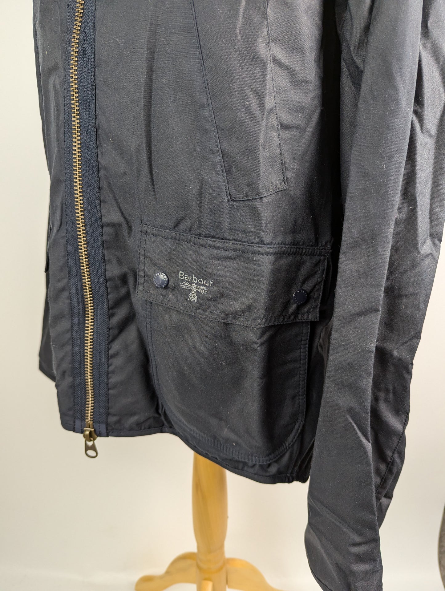 Barbour Beacon Mens Bedale Waxed - Navy Blue