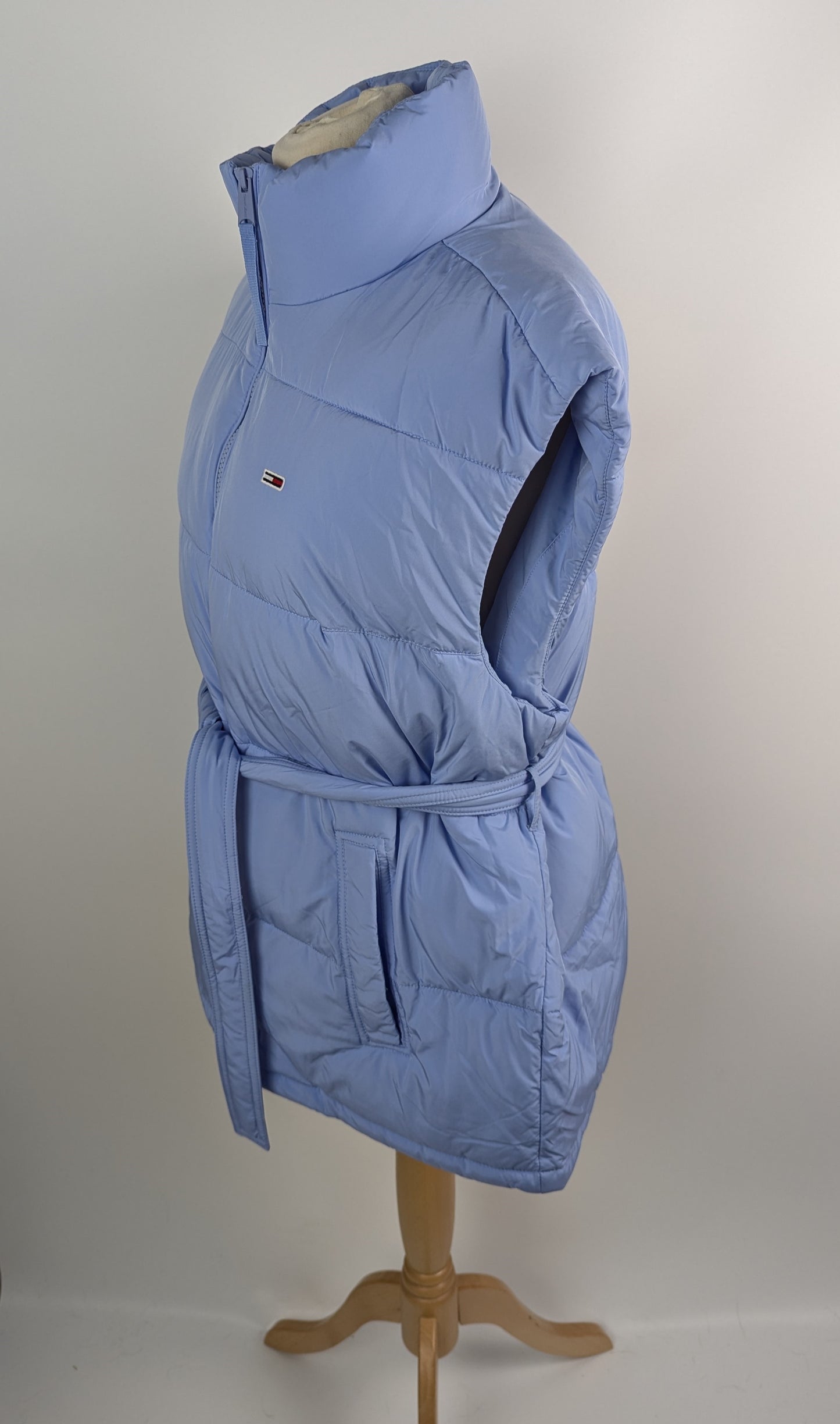 Tommy Jeans Belted Padded Vest - June Iris Blue