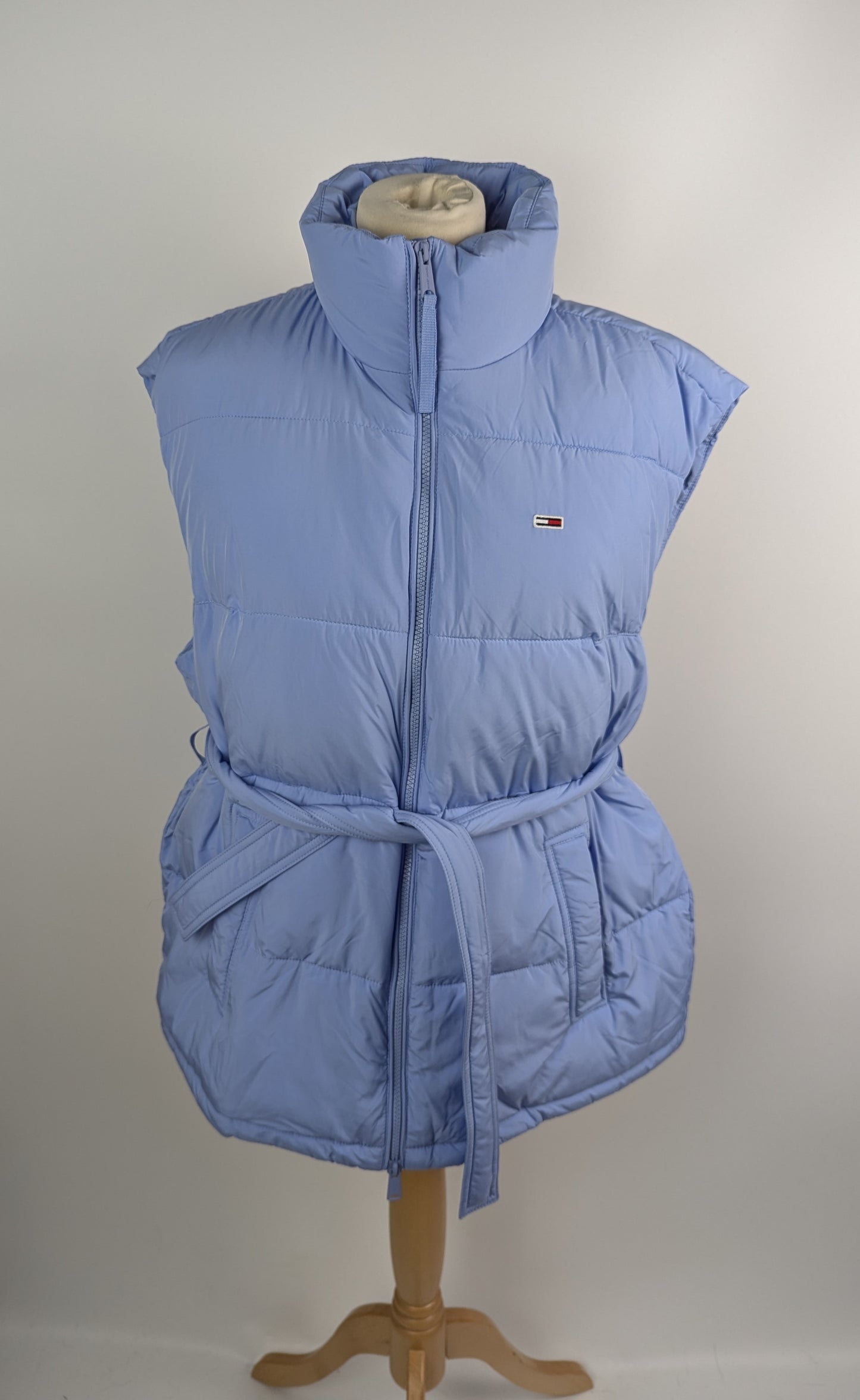 Tommy Jeans Belted Padded Vest - June Iris Blue