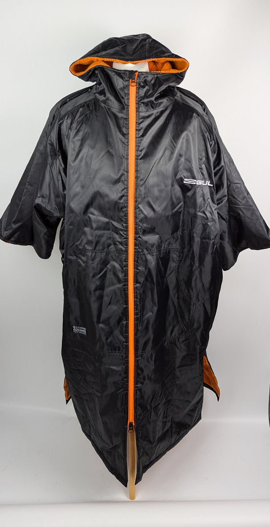 Gul Evo Robe Waterproof Hooded Changing Poncho - Black/Orange