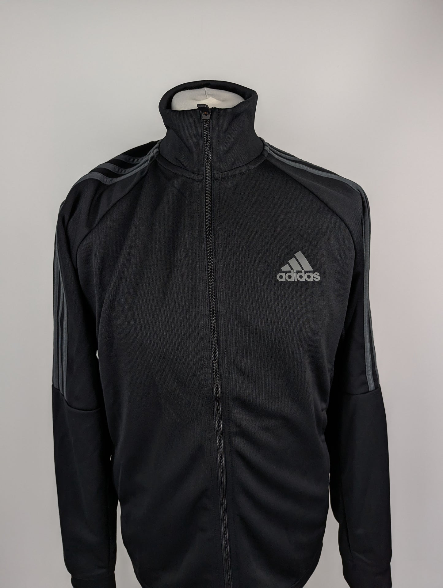 Adidas Mens Football Sereno Full Zip Jacket - Black