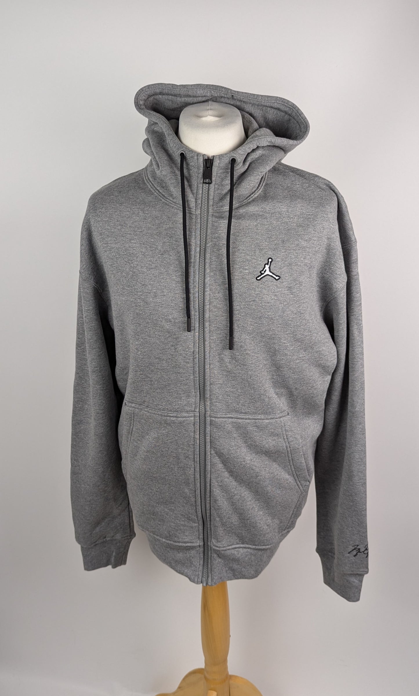 Air Jordan Essentials Men's Full-Zip Fleece Hoodie - Grey