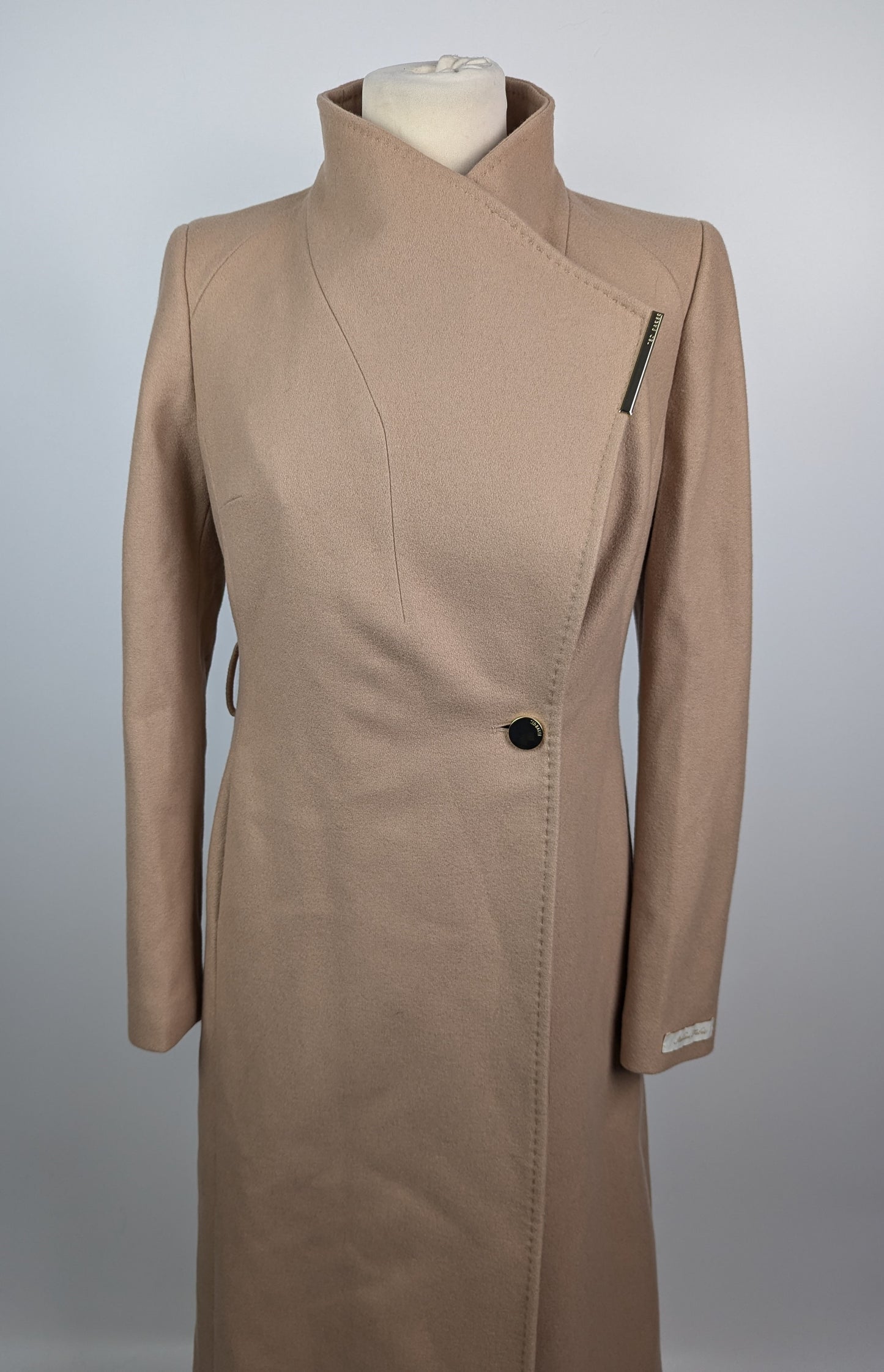 Ted Baker Womens Rose Wool Jacket -In Camel