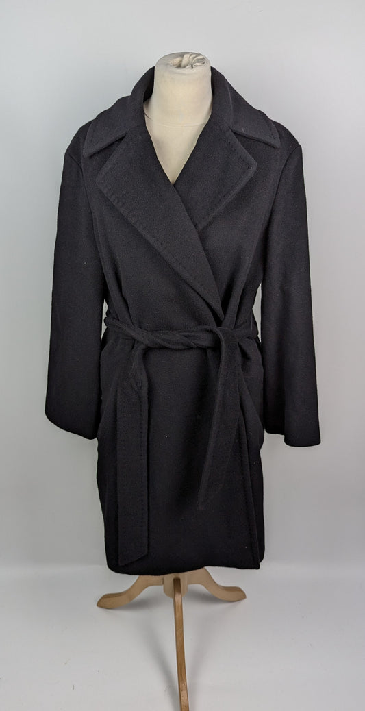 MAX MARA Womens Wool robe coat - Black