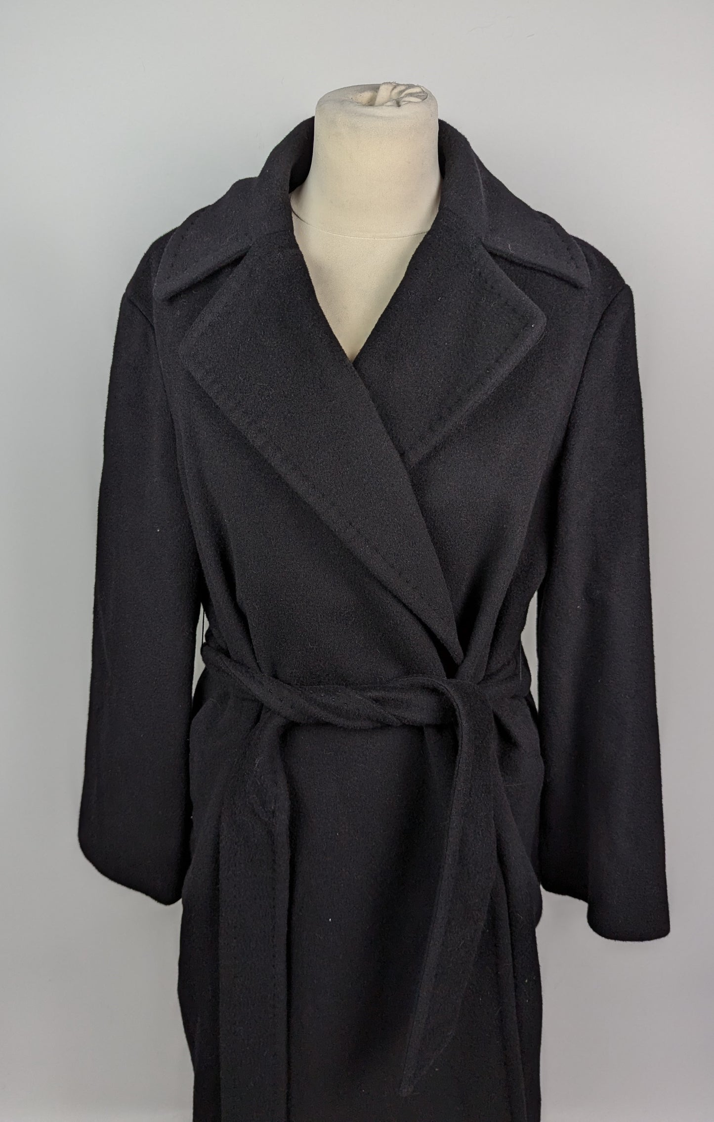 MAX MARA Womens Wool robe coat - Black