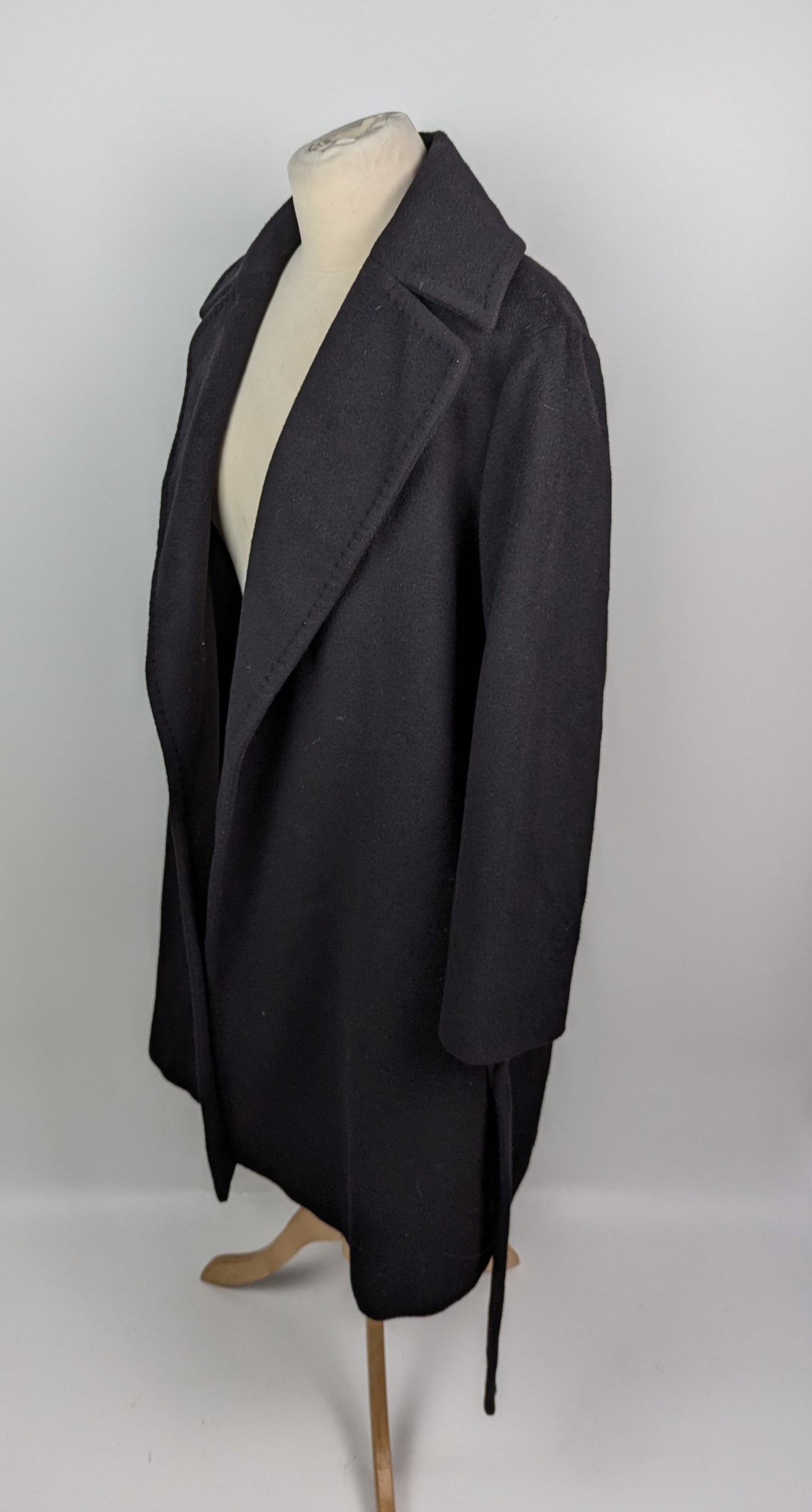 MAX MARA Womens Wool robe coat - Black