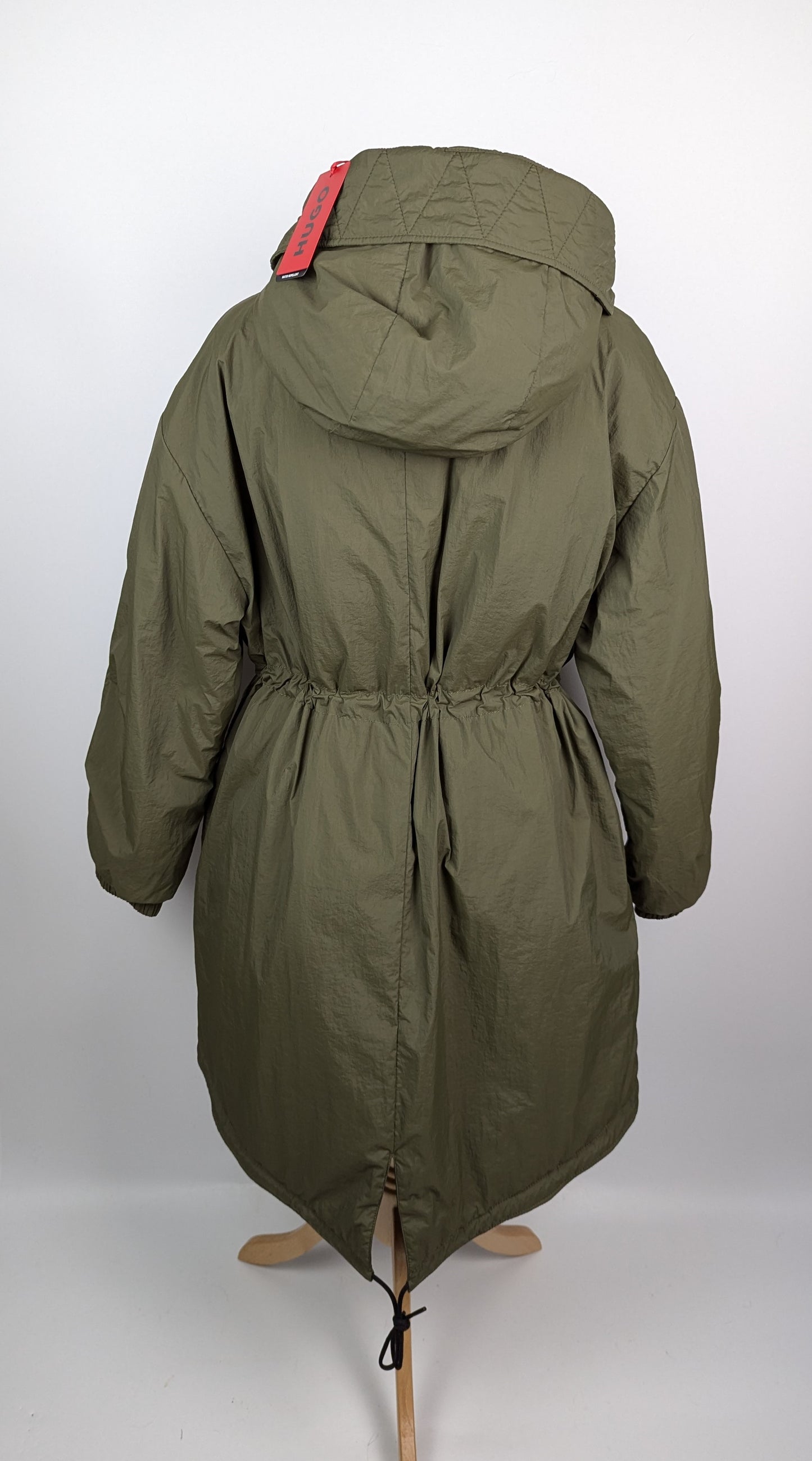 HUGO Womens Fabricia Parka Jacket - Dark Green