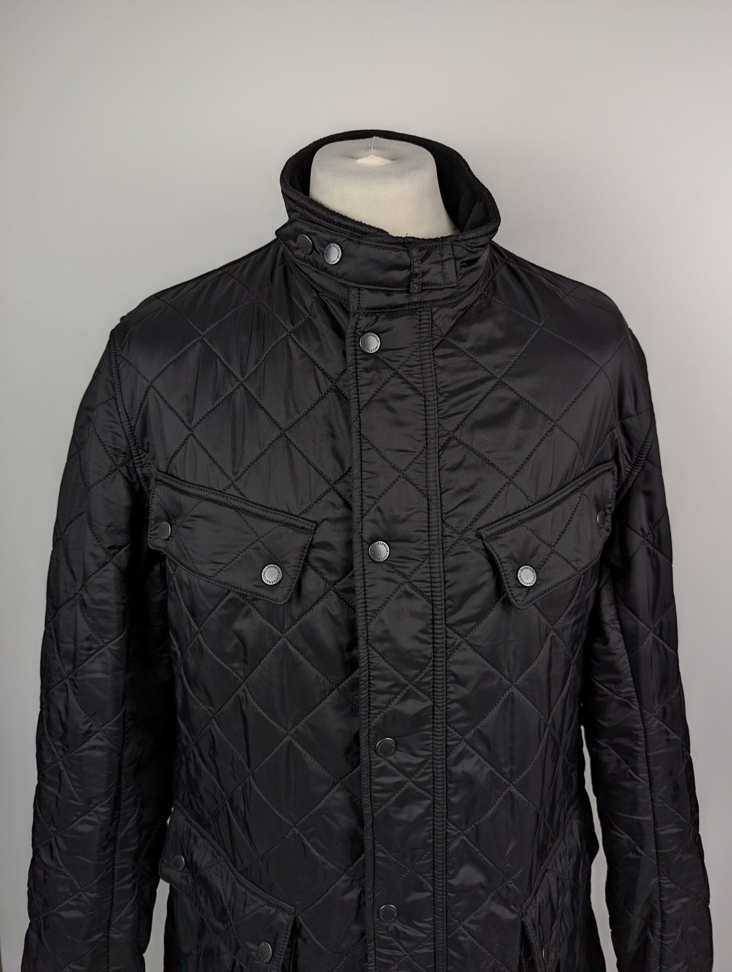 Barbour International Tourer Ariel Polarquilt Jacket - Black