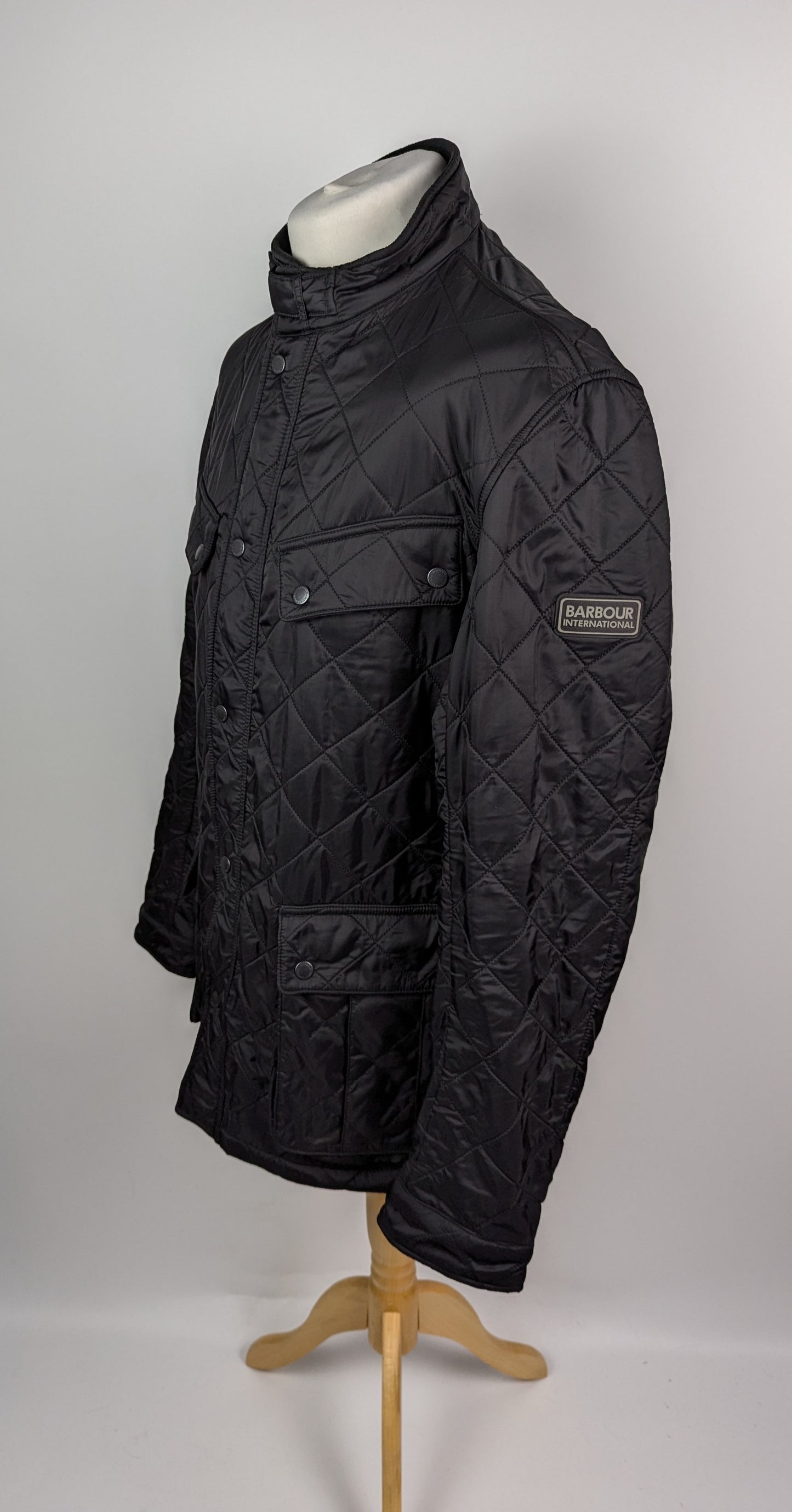 Barbour International Tourer Ariel Polarquilt Jacket - Black