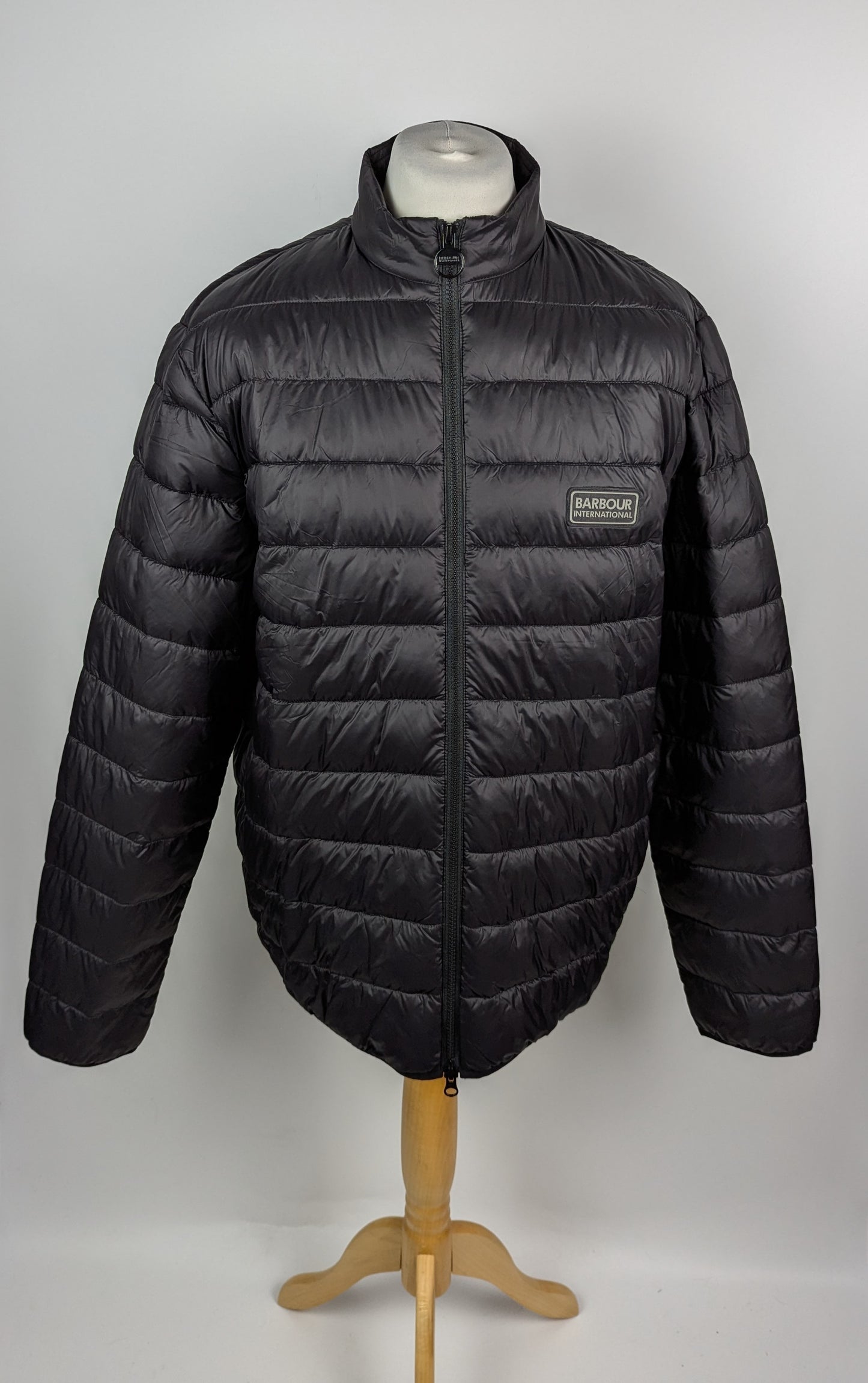 BARBOUR INTERNATIONAL Mens Tourer Reed Quilted Jacket - Black