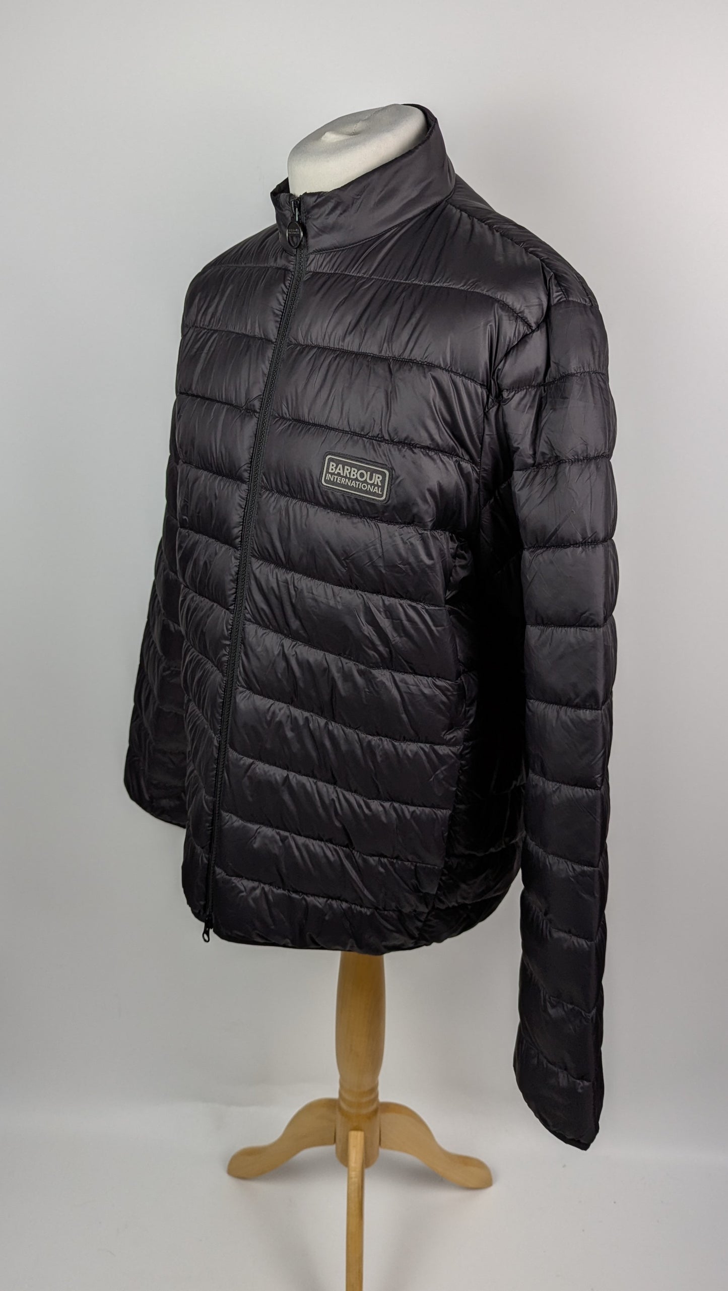 BARBOUR INTERNATIONAL Mens Tourer Reed Quilted Jacket - Black