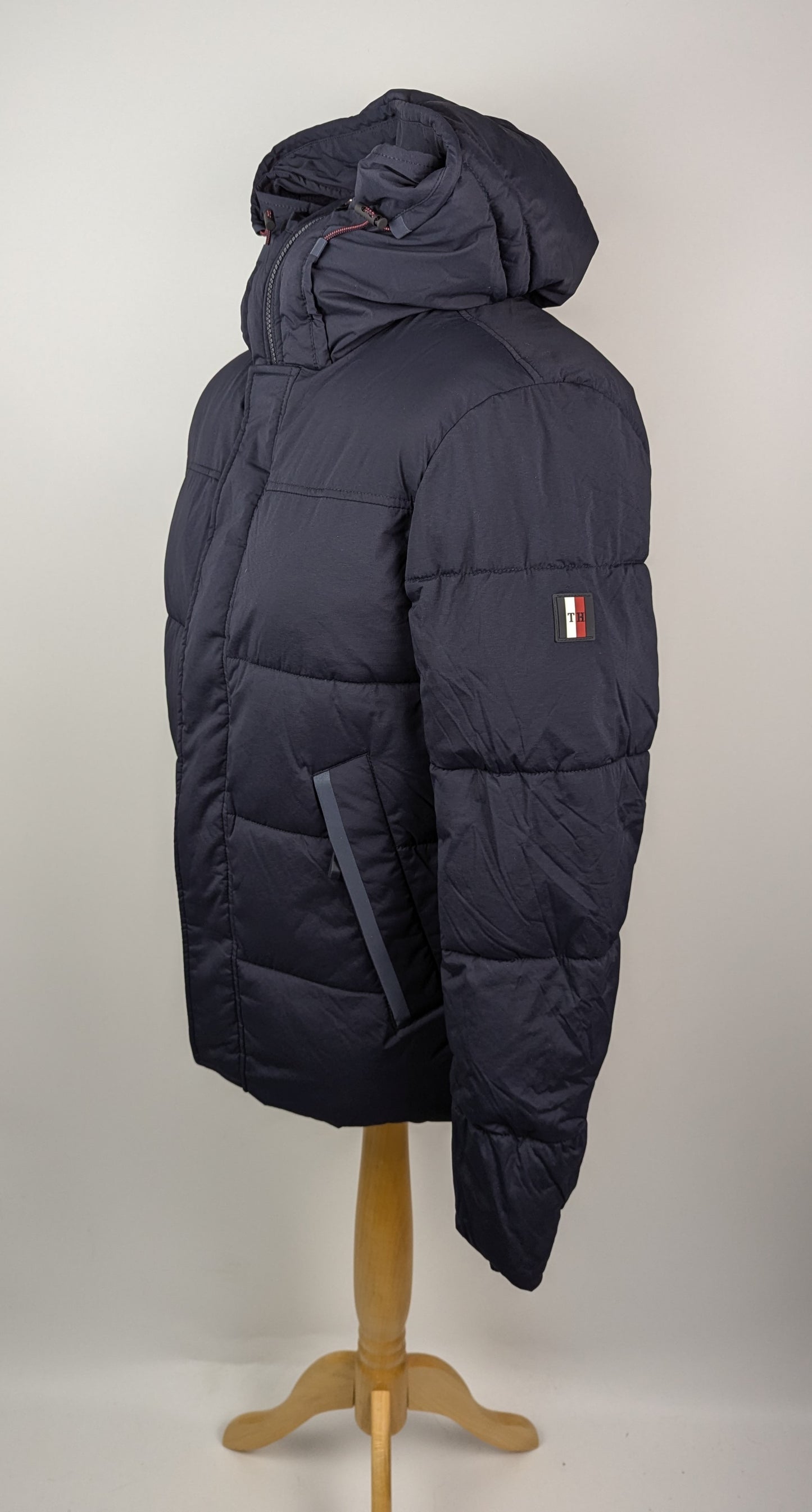 Tommy Hilfiger Mens Padded Coat - Navy Blue