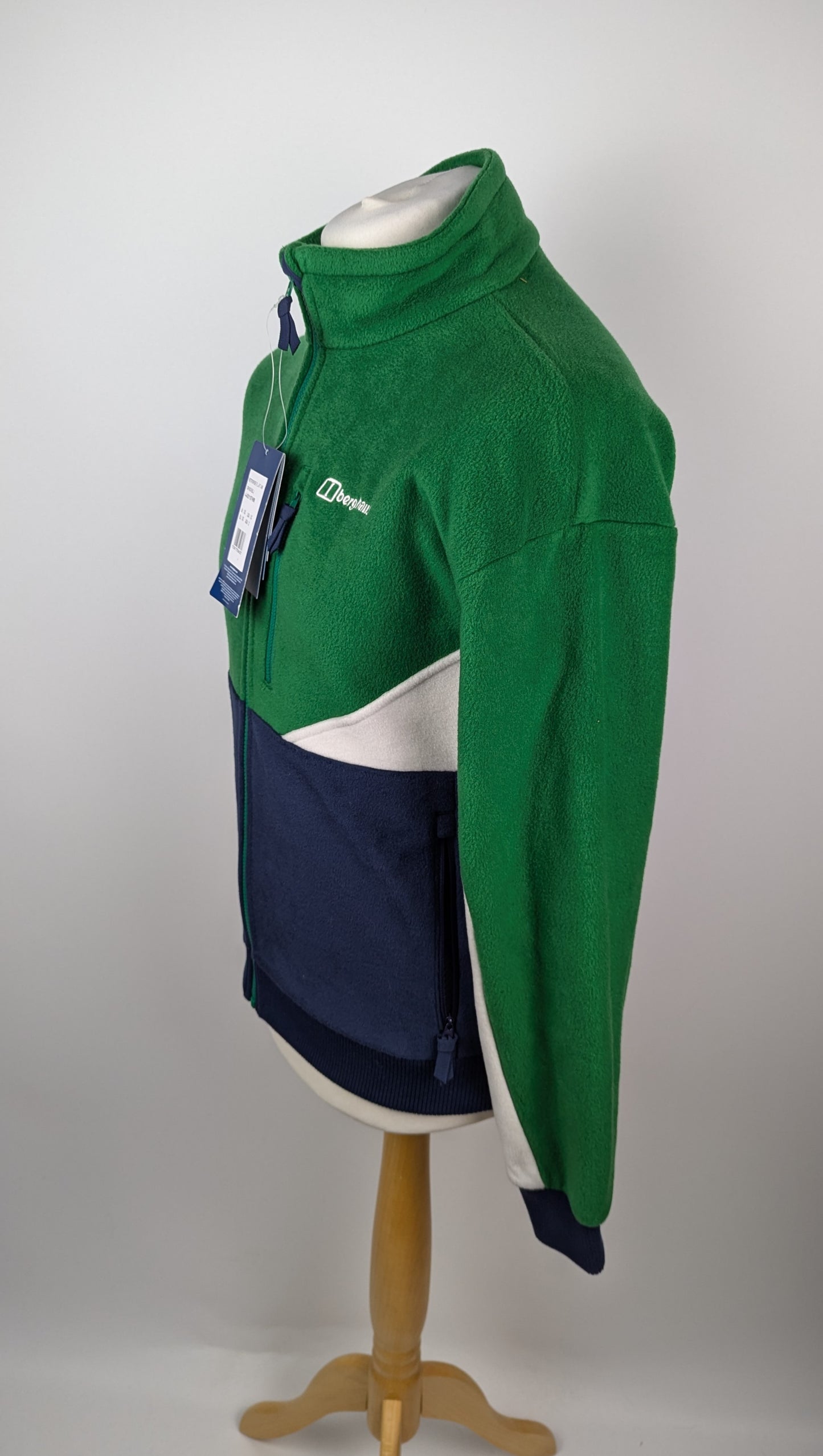 Berghaus Mens Retorise fleece jacket -  Green / Navy