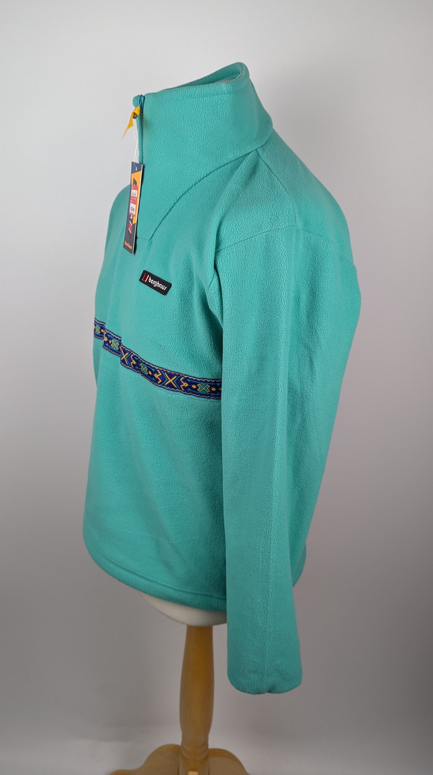 Berghaus Unisex Aztec 1/4 zip fleece - Sea Green