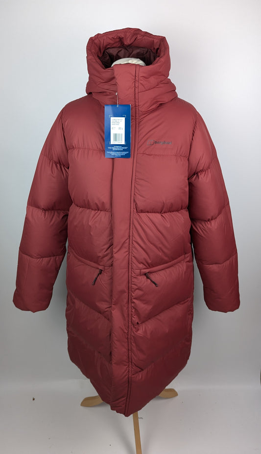 Berghaus Combust Reflect Womens HydroDown Long Jacket - Red