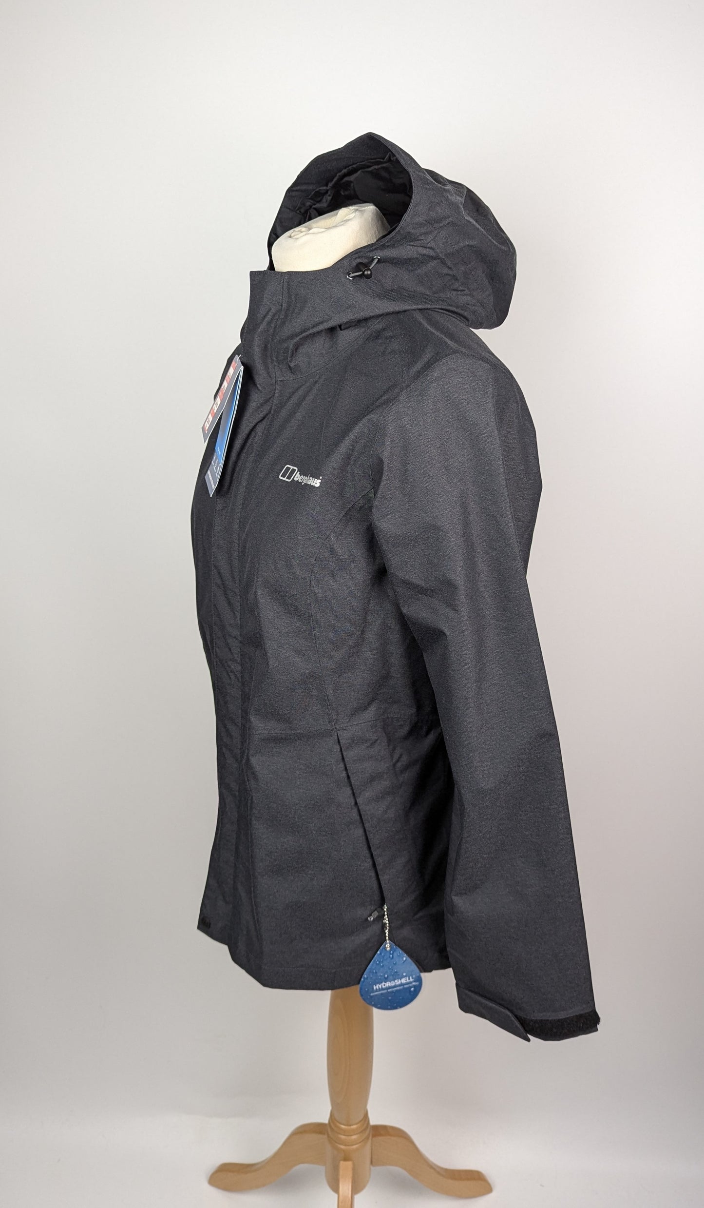 Berghaus Womens Elara Waterproof Jacket - Black / Dark Grey