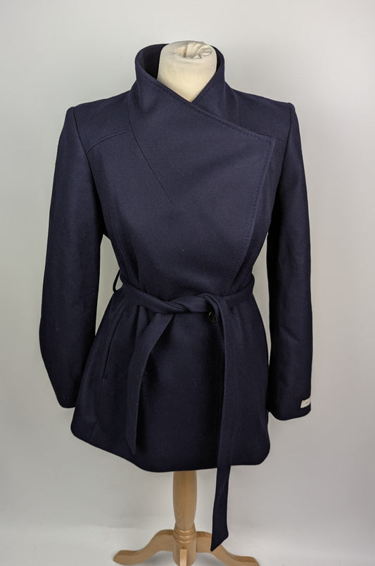 Ted Baker Womens Rytaa Coat - Dark Navy