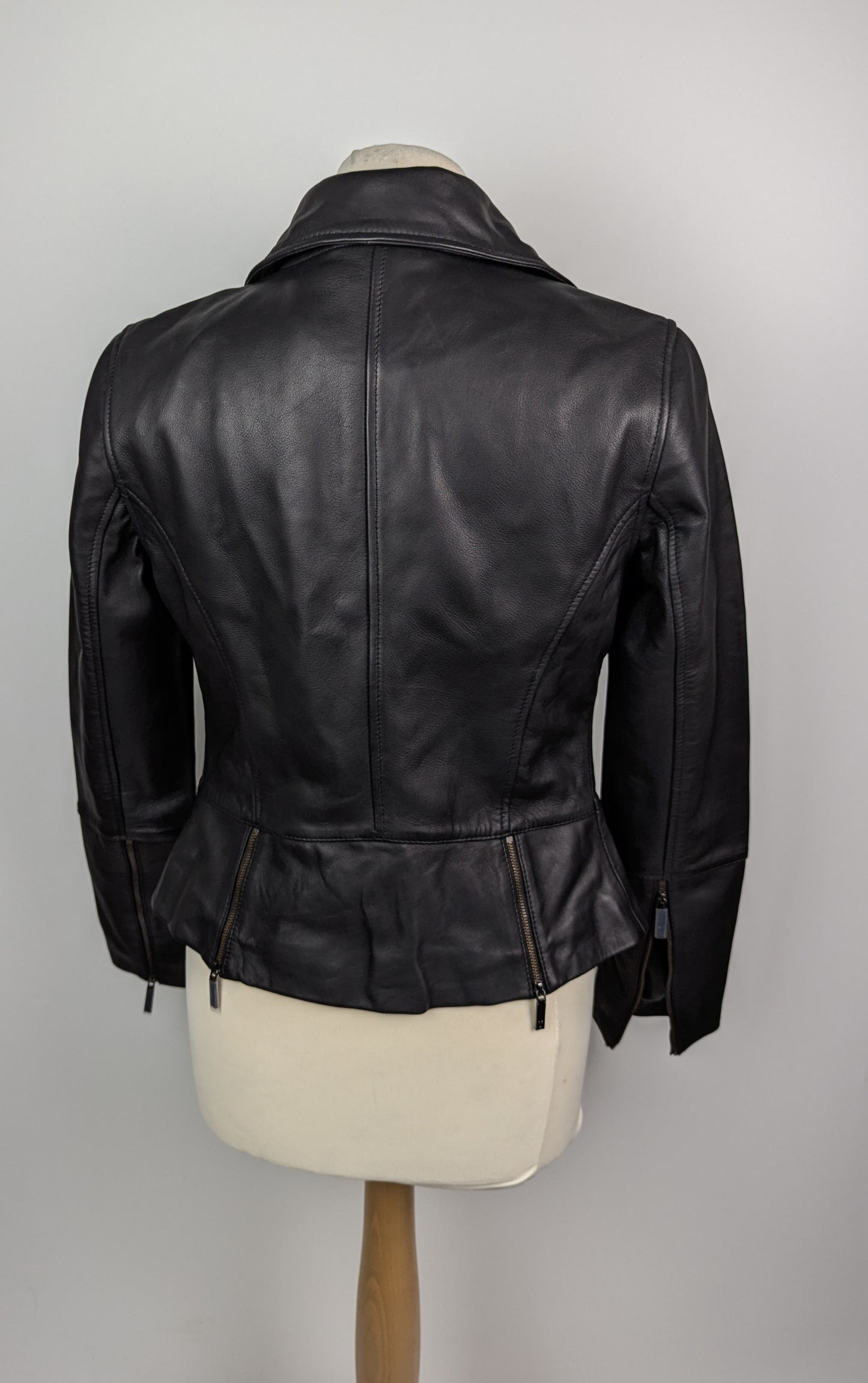 Ted Baker Ted Lizia Womens Leather Jacket - Black