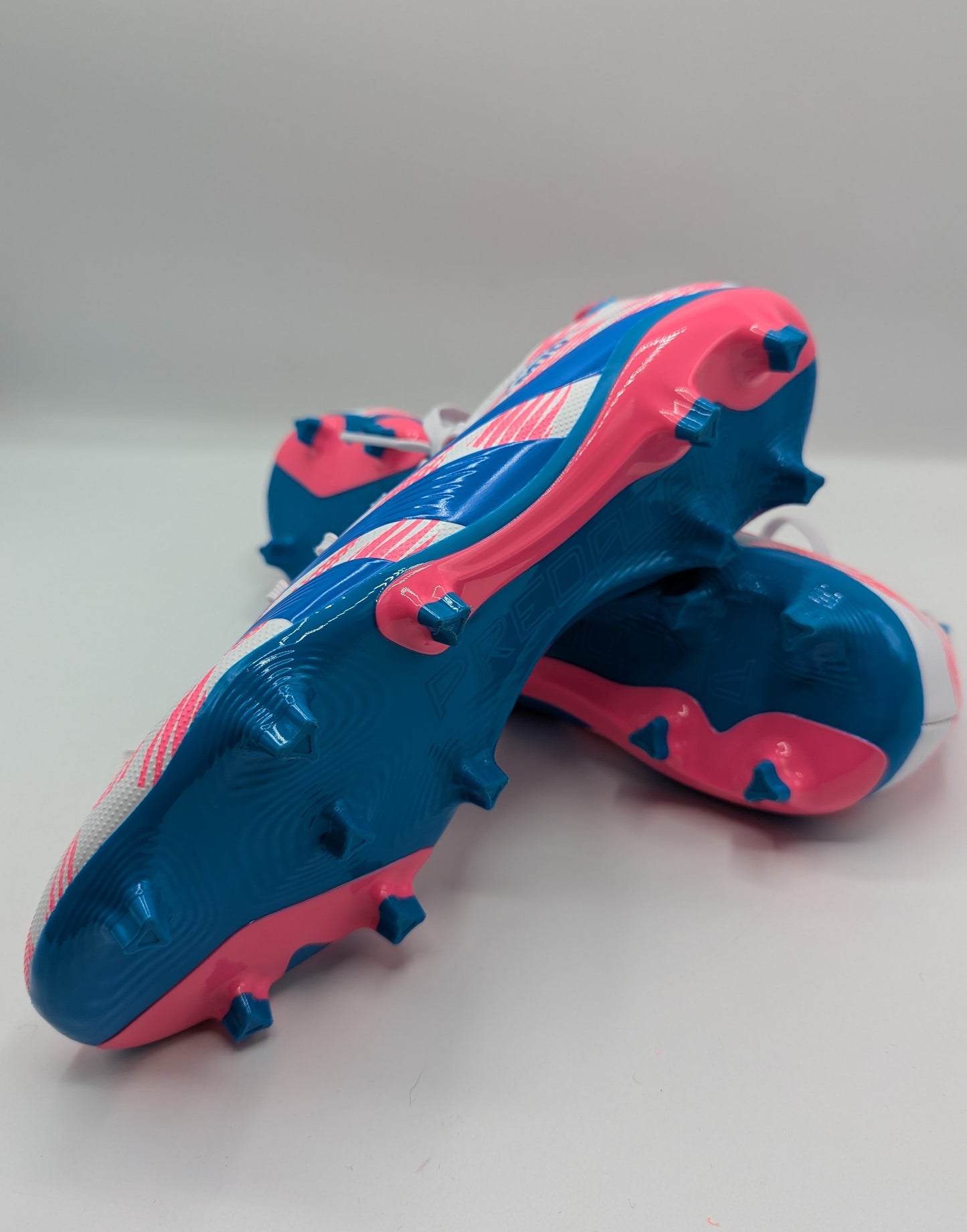 Adidas Predator 24 League Firm Ground Boots - Pink / Blue