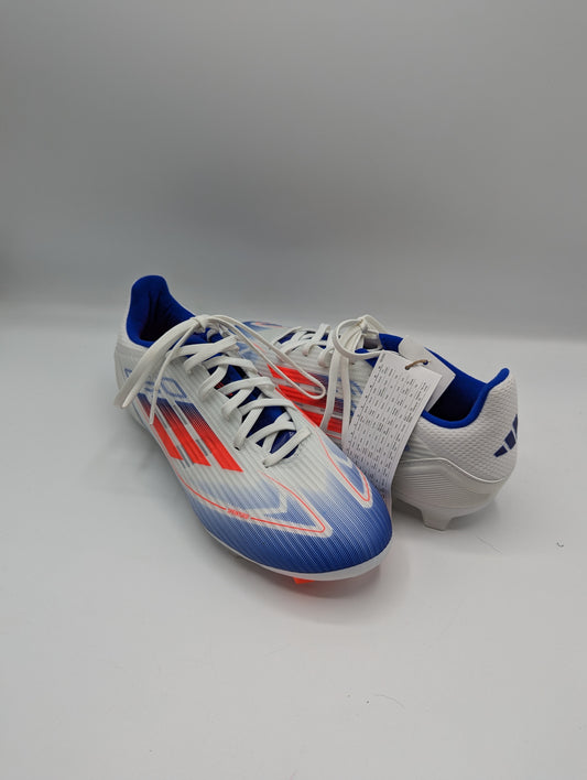 Adidas F50 League Firm Ground Football Boots - White / Red /Blue