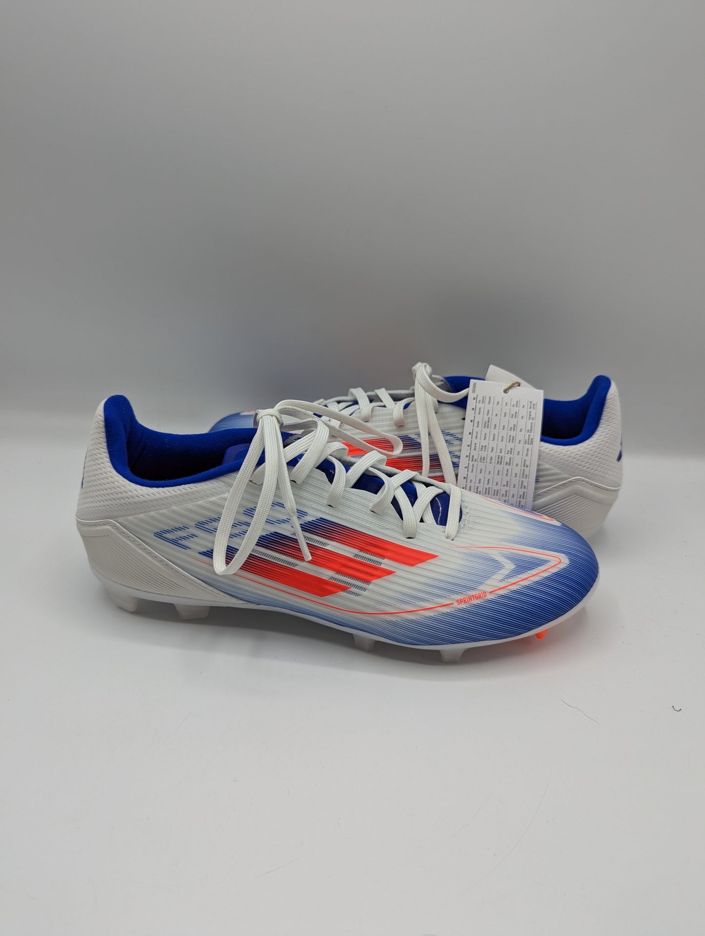 Adidas F50 League Firm Ground Football Boots - White / Red /Blue