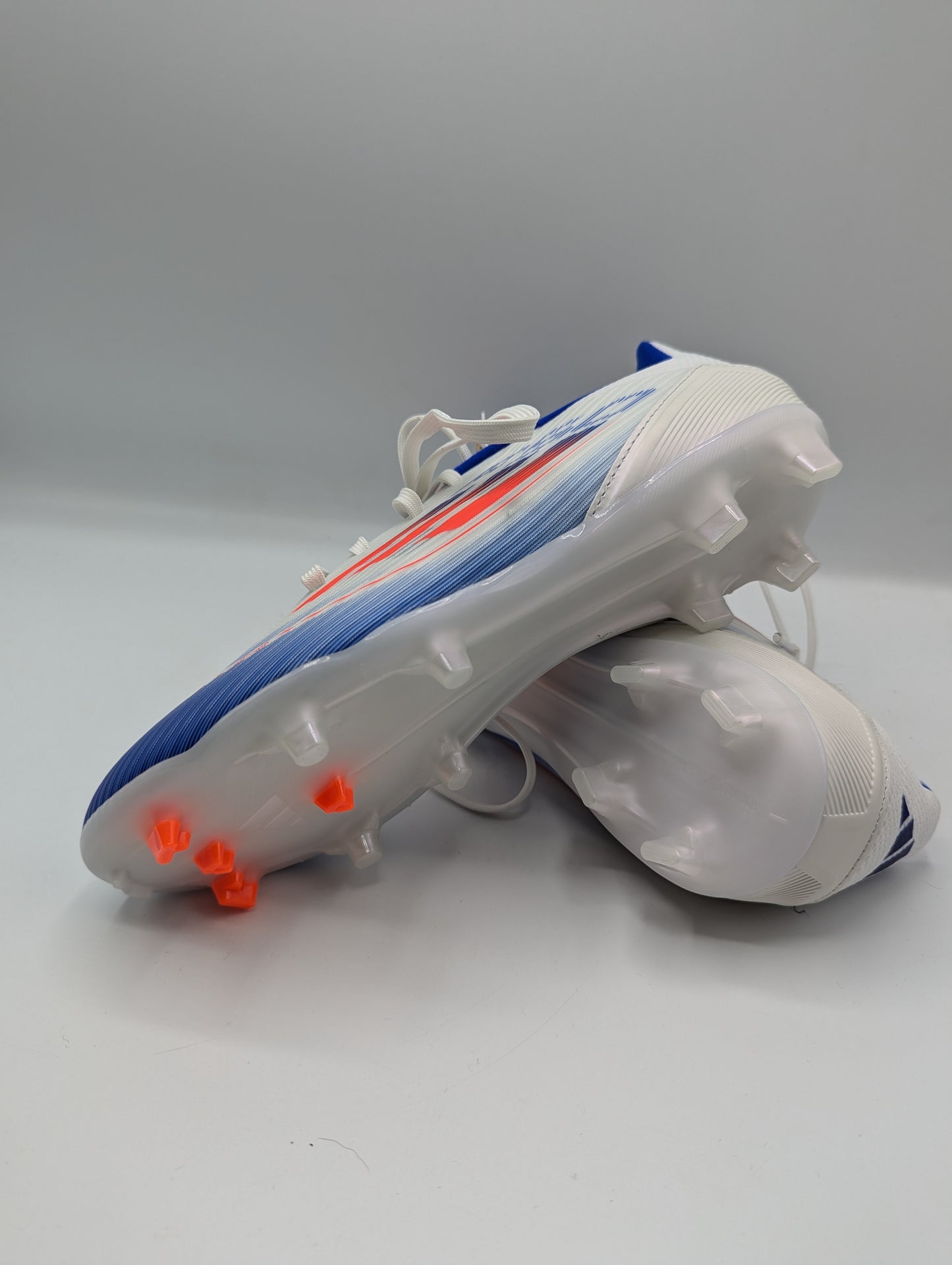 Adidas F50 League Firm Ground Football Boots - White / Red /Blue