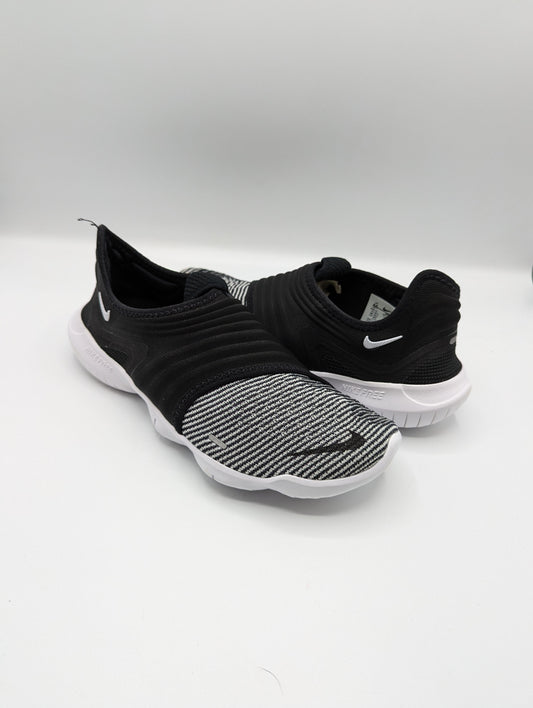 Nike Womens Free RN Flyknit 3.0 Shoes - Black/Grey