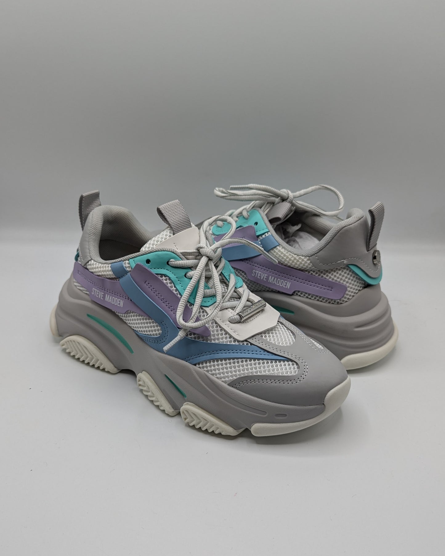 Steve Madden POSSESSION Womens Trainers - Pastel / Grey