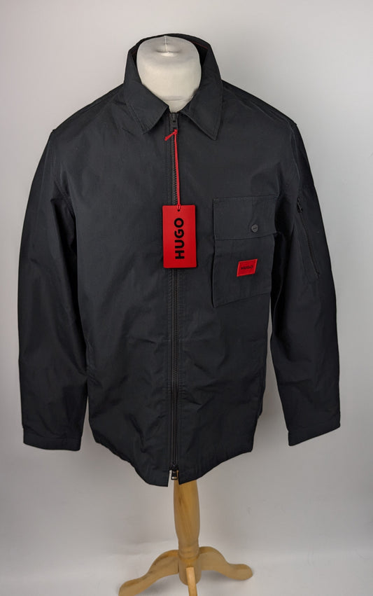 HUGO Mens Emmond Overshirt - Black