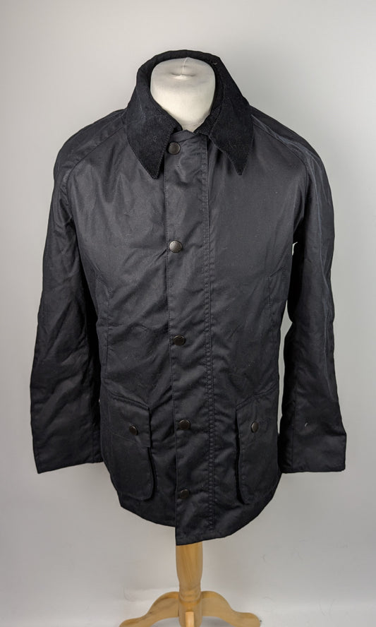 BARBOUR Mens Ashby Wax Jacket - Navy