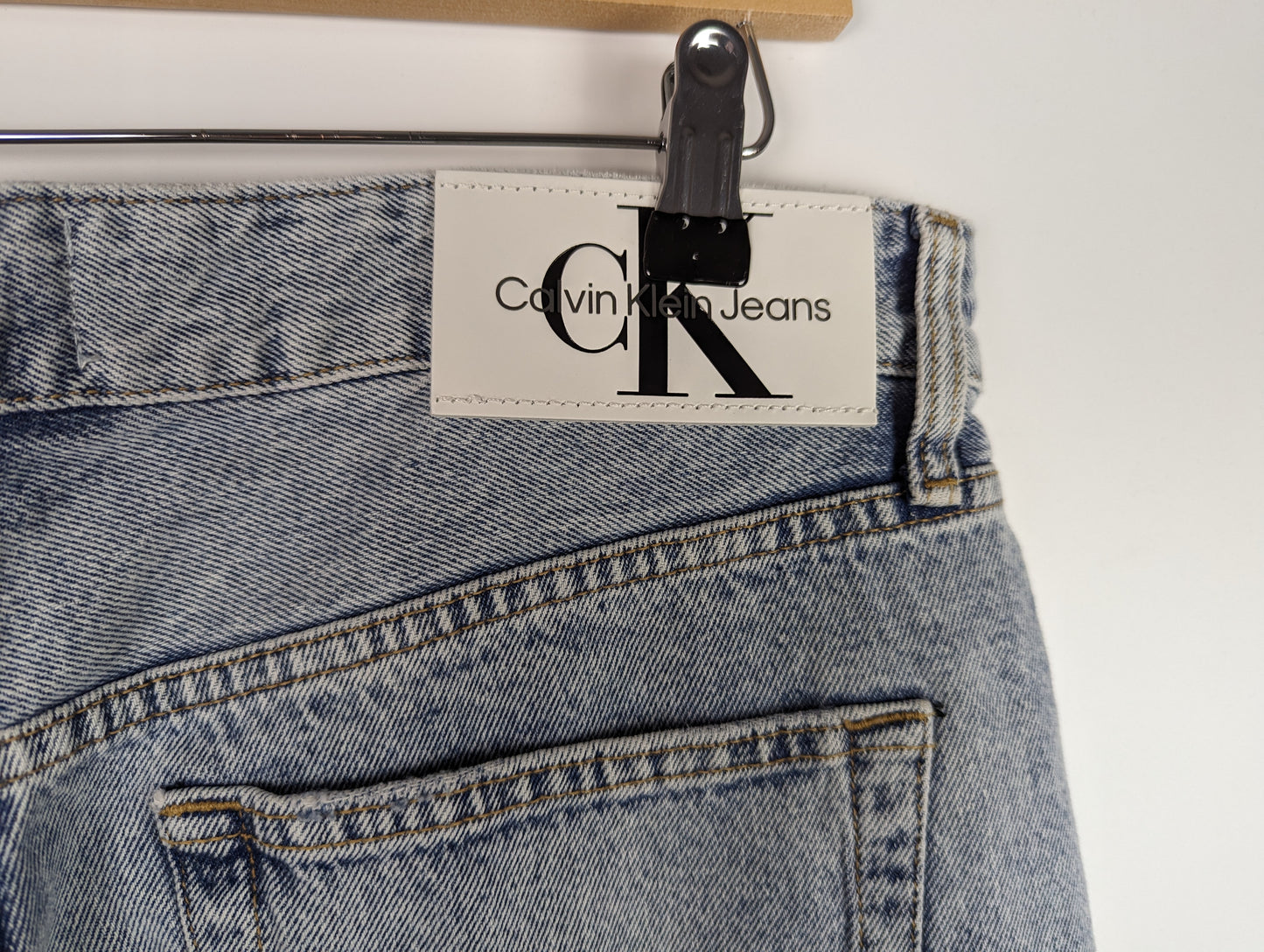 CALVIN KLEIN JEANS Mens Regular Shorts - Light Denim