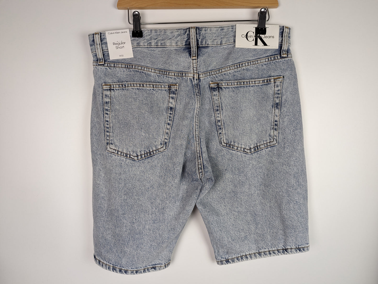 CALVIN KLEIN JEANS Mens Regular Shorts - Light Denim